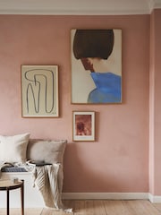 Paper Collective The Blue Cape Framed Wall Art Print in Natural Oak Frame - Image 4 of 4