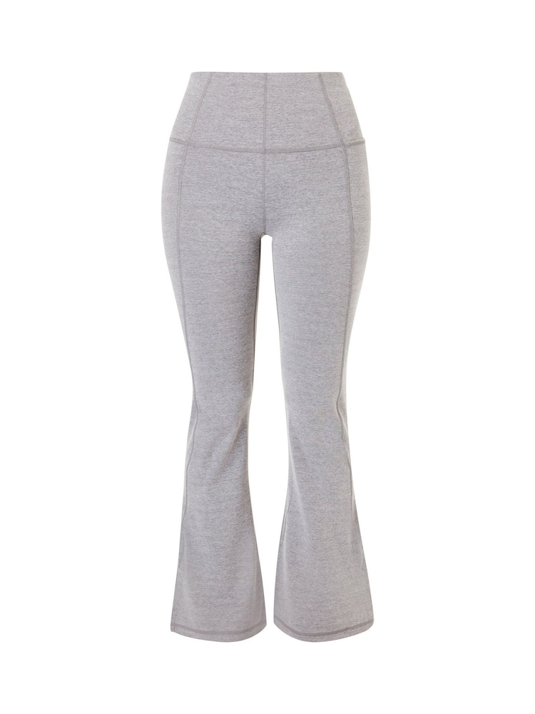 Sweaty Betty Medium Grey Marl Super Soft Flare 30" Yoga Trousers - Image 9 of 9