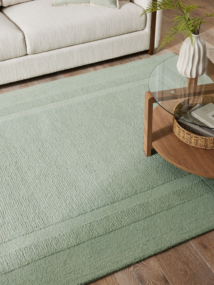 Sage Green Vienna Border Rug - Image 2 of 5