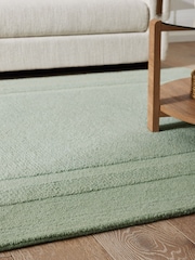 Sage Green Vienna Border Rug - Image 3 of 5