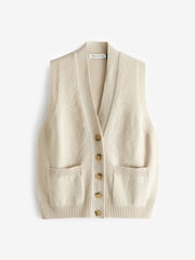 Baukjen Cream Anita Recycled Wool Vest - Image 5 of 5
