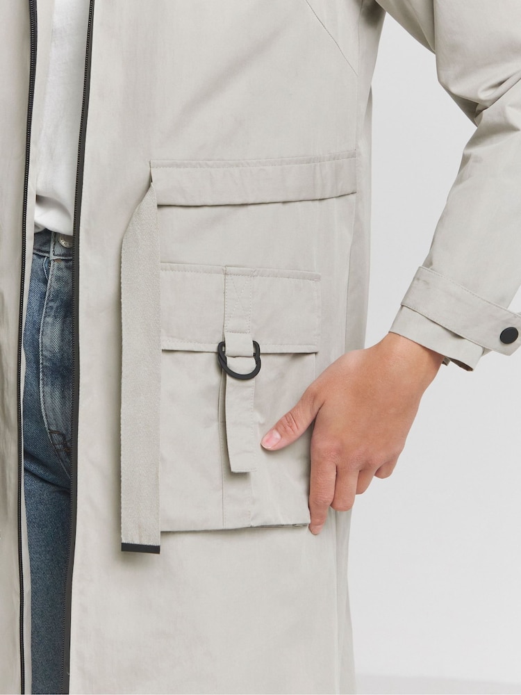 Simply Be Grey Functional Utility Jacket - Image 4 of 4