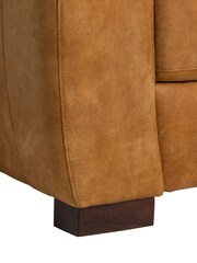 Barker and Stonehouse Brown Kansas Leather Armchair - Image 5 of 7