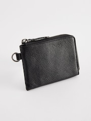 Black Leather Zip Wallet - Image 1 of 4