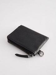 Black Leather Zip Wallet - Image 2 of 4