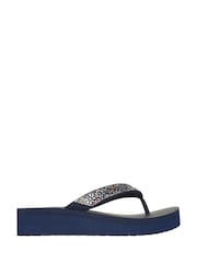Skechers Blue Vinyasa Wild Daisies Sandals - Image 1 of 5