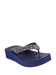 Skechers Blue Vinyasa Wild Daisies Sandals - Image 3 of 5