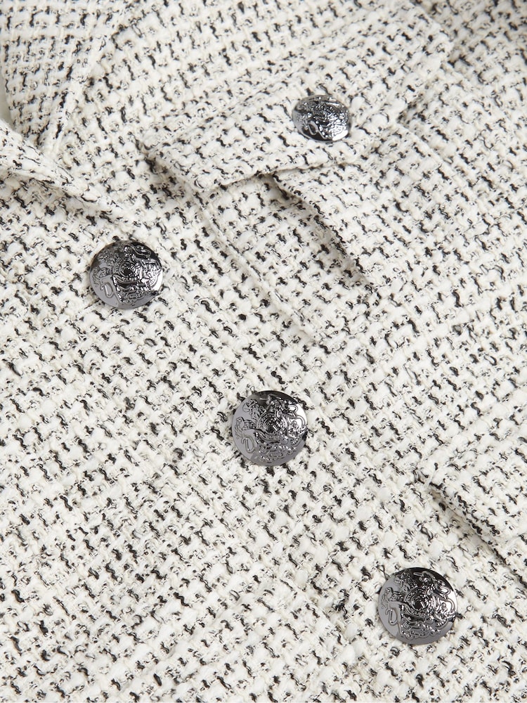 Ted Baker Cream Fit Osamu Cropped Box Jacket - Image 3 of 3