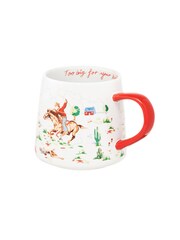 Cath Kidston Cream Cowboy Boots Billie Mug Set Of 4 - Image 4 of 4