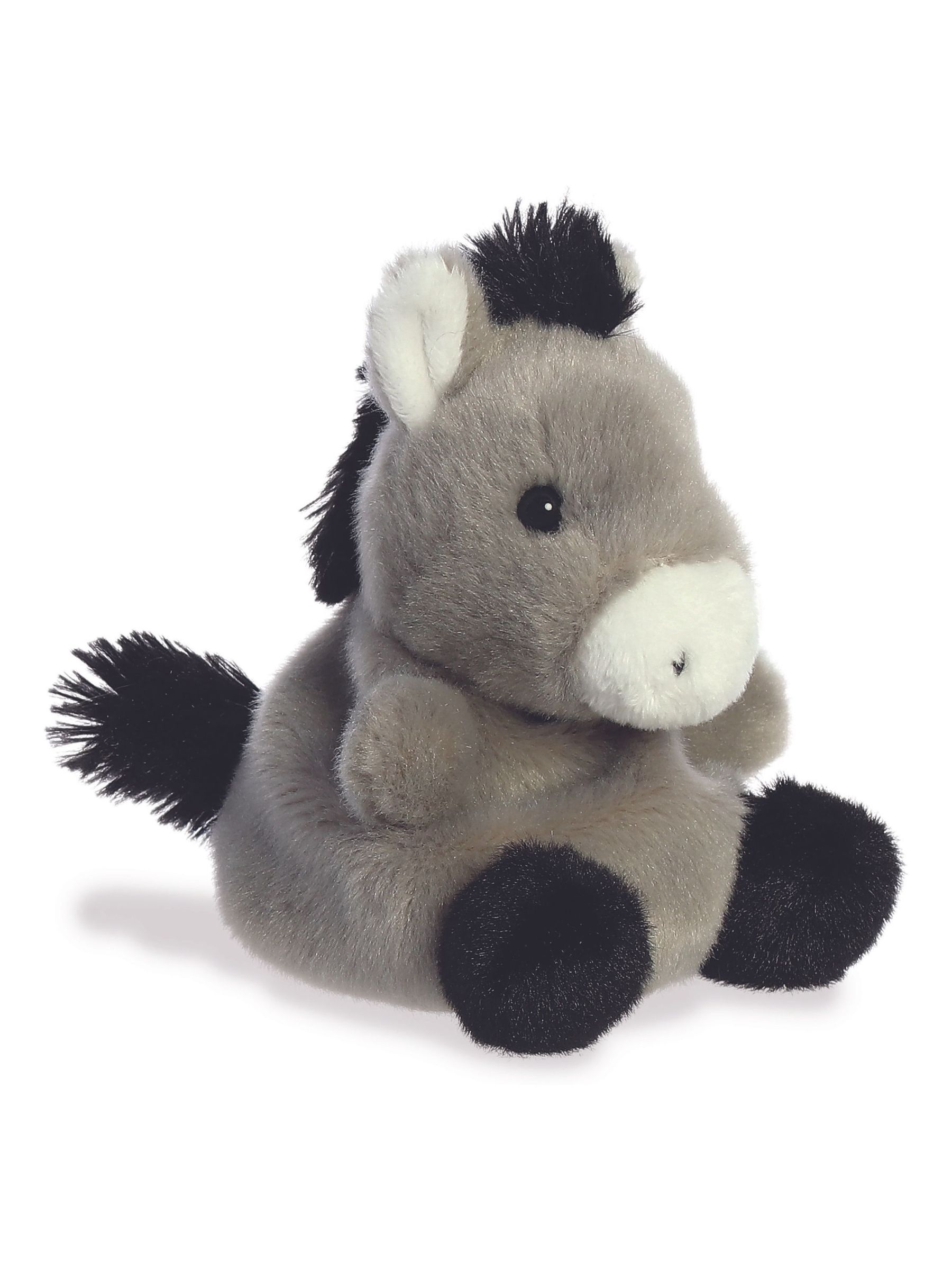 Aurora Baby Dippity Donkey Booties - Scarpine Neonato A Forma Di Asinello, Morbide E Antiscivolo, Colore Grigio E Bianco, Regalo Nascita