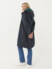 FatFace Juno Navy Waterproof Long Coat - Image 4 of 6