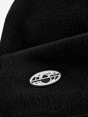 Black Fleece Beanie Hat (1-16yrs) - Image 2 of 2