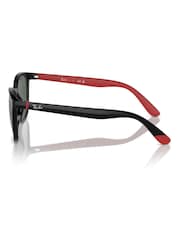 Ray-Ban Junior Rj9079S Square Black Sunglasses - Image 5 of 6