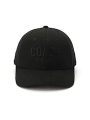 COACH Embroidered Black Baseball 100% Cotton Hat - Bild 1 von 4