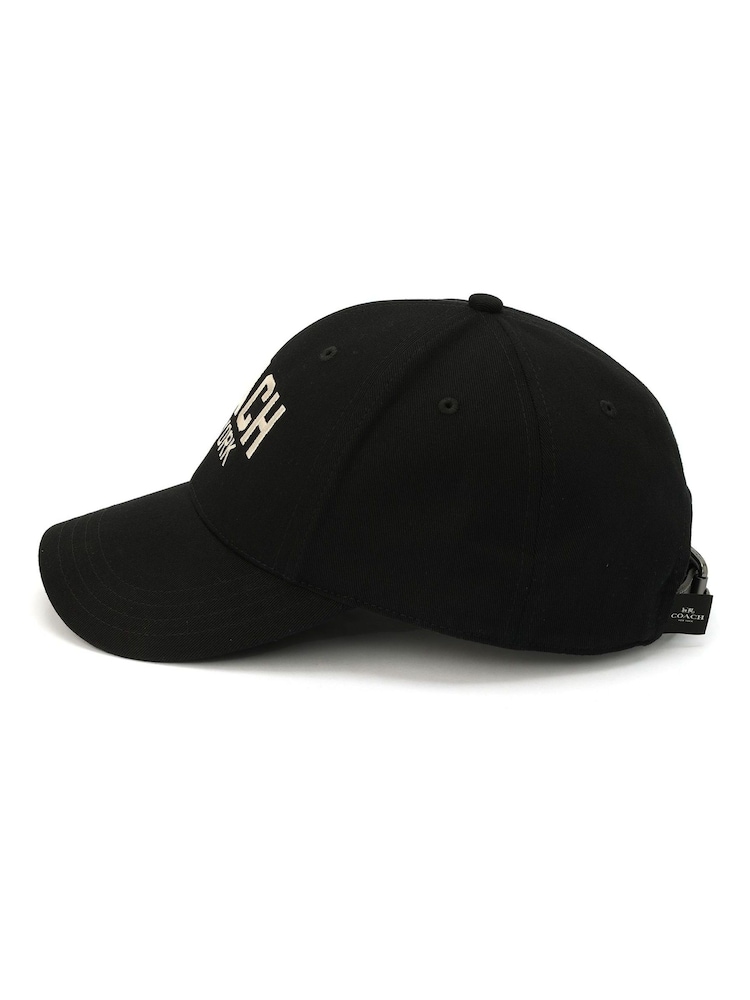 COACH Black Embroidered Black Baseball 100% Cotton Hat - Image 2 of 4 COACH Black Embroidered Black Baseball 100% Cotton Hat - Image 2 of 4