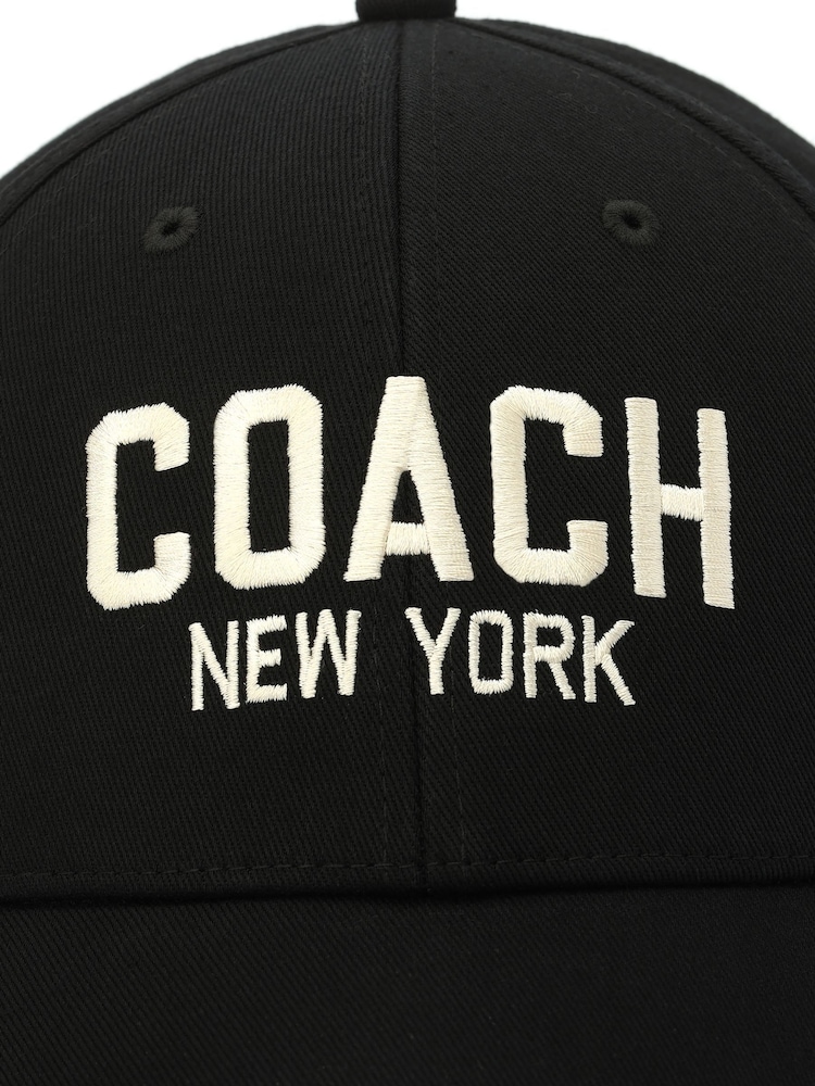 COACH Black Embroidered Black Baseball 100% Cotton Hat - Image 4 of 4 COACH Black Embroidered Black Baseball 100% Cotton Hat - Image 4 of 4