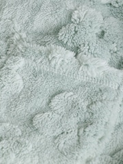 Sage Green Jacquard Fleece Dressing Gown (9mths-16yrs) - Image 8 of 8