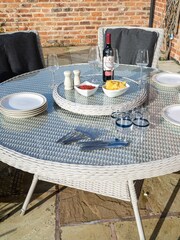 Rowlinson Grey Prestbury Garden 6 Seater Dining Set - Image 2 of 5