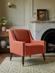 Nina Campbell Walpole Terracotta Rosebury Accent Chair - Image 1 of 7