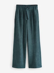 Green Pull On Wide Leg Corduroy Trousers - Image 6 of 8