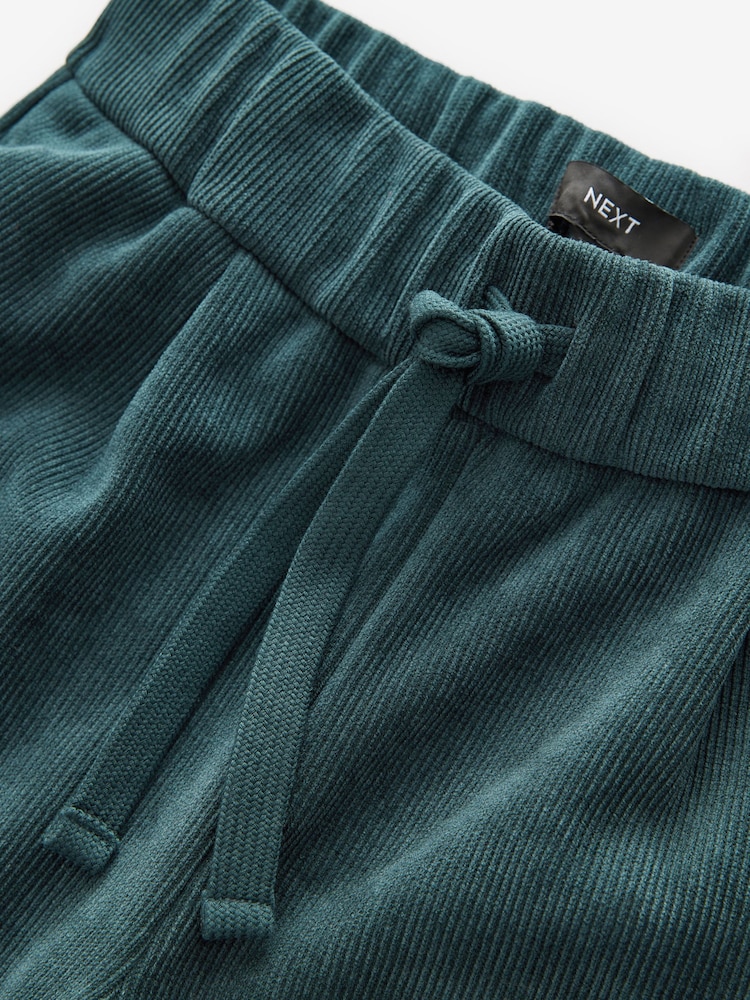 Green Pull On Wide Leg Corduroy Trousers - Image 7 of 8