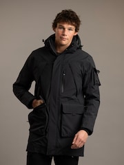 Trespass Pelsall Rain Black Jacket - Image 1 of 5