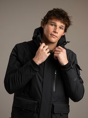 Trespass Pelsall Rain Black Jacket - Image 3 of 5