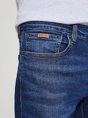 Синий - Мужские узкие джинсы с 5 карманами U.S. Polo Assn. - Image 4 of 5