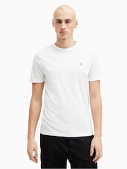 AllSaints White Brace Short Sleeve Crew Neck T-Shirts 3 Pack - Image 4 of 8