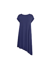 Live Unlimited Blue Jersey Asymmetric Dress - Image 5 of 5