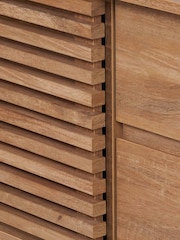 Pacific Natural Larvik Wood 2 Door 2 Drawer Sideboard - Image 6 of 6