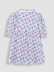 JoJo Maman Bébé Berry Pink Apple Peter Pan Dress - Image 2 of 3