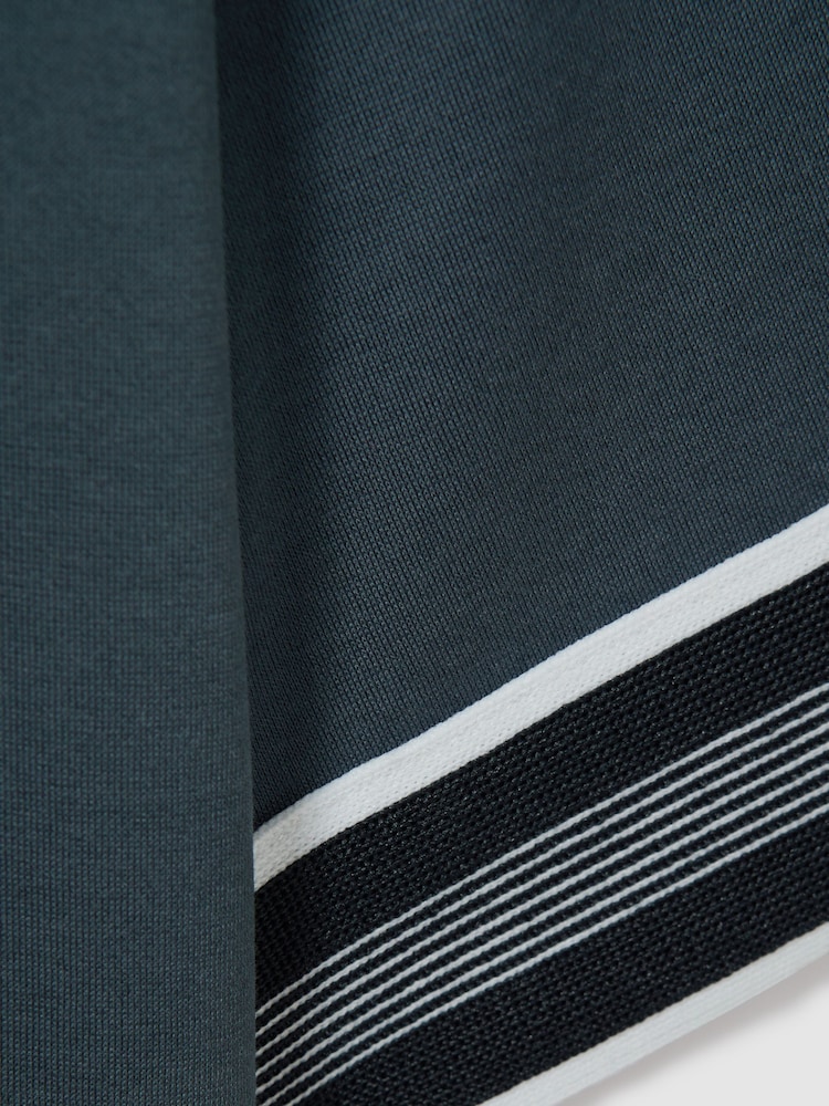 Azul acero - Camiseta a rayas de algodón mercerizado Reiss Dune - Imagen 5 de 5