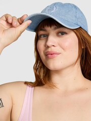 Victoria's Secret PINK Denim Blue Baseball Hat - Image 1 of 3