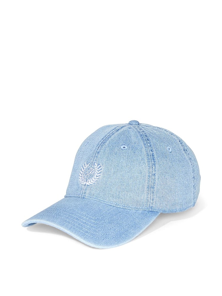Victoria's Secret PINK Denim Blue Baseball Hat - Image 3 of 3
