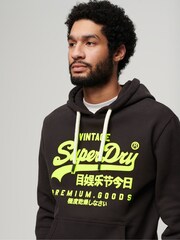 Superdry Black Neon Hoodie - Image 3 of 4