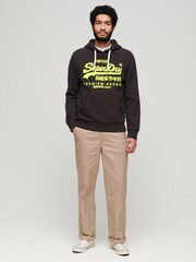Superdry Black Neon Hoodie - Image 4 of 4