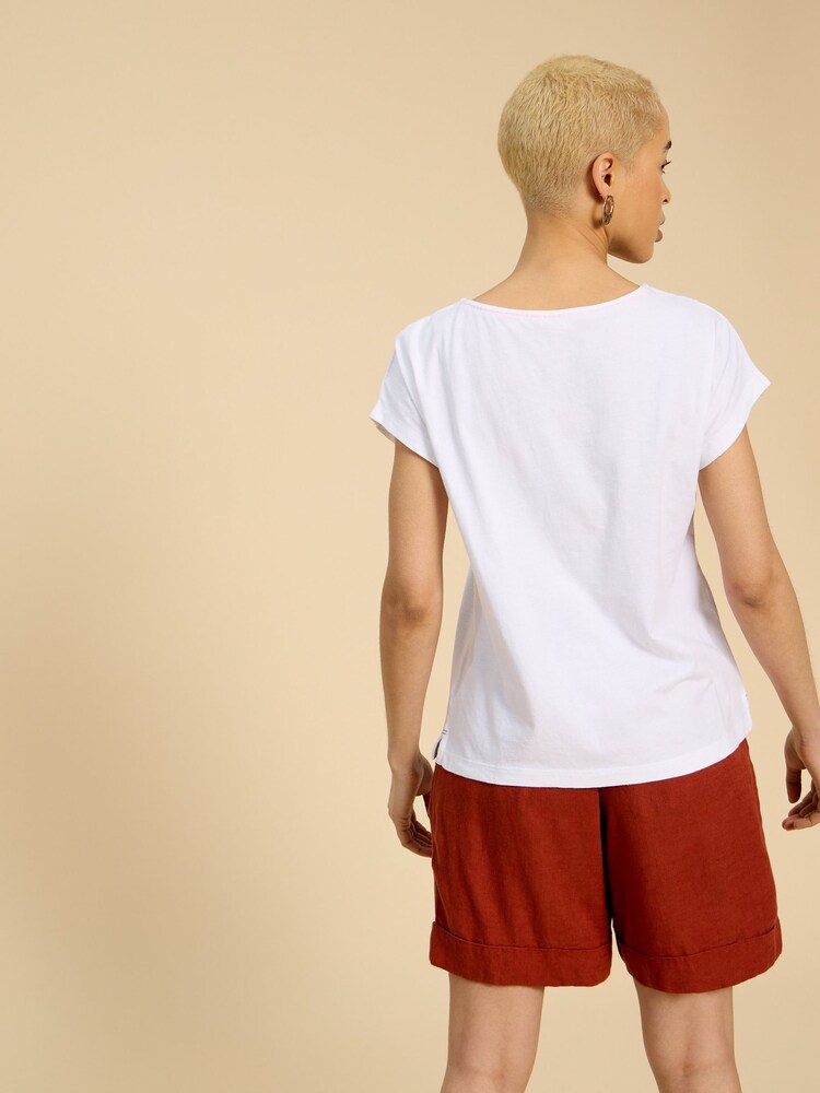 White Stuff White 100% Cotton Embroidery Anthea Top - Image 2 of 7
