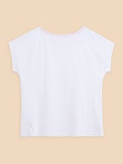White Stuff White 100% Cotton Embroidery Anthea Top - Image 6 of 7
