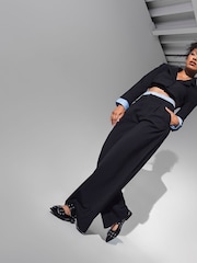Negro - Steve Madden Grand Avenue Buckle Slingback Shoes - Imagen 2 de 8