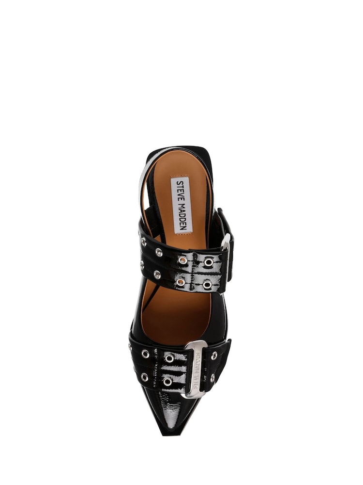 Negro - Steve Madden Grand Avenue Buckle Slingback Shoes - Imagen 8 de 8