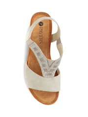 Pavers Natural Pavers Natural Heeled Slingback Sandals - Image 4 of 5