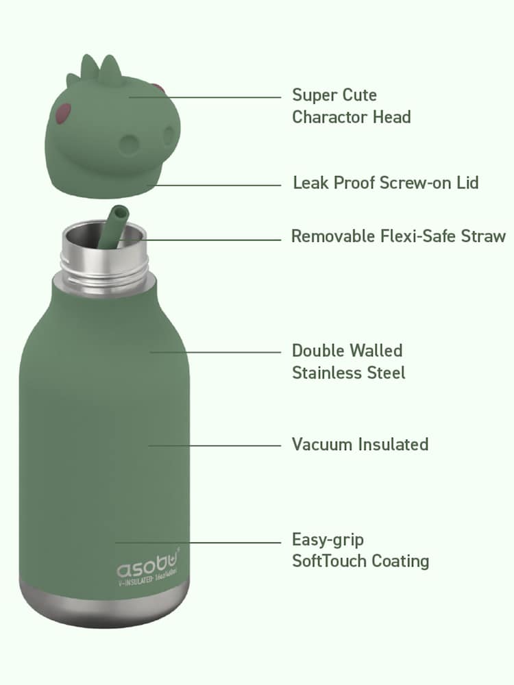 Asobu Green Bestie Water Bottle - Image 3 of 5