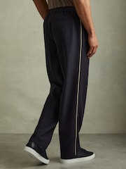Reiss Roy Relaxed Contrast Pipe Detail Trousers - Image 4 of 5