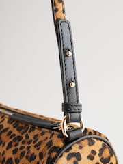 Animal Tabitha Simmons Ana Leather Barrel Shoulder Bag - Image 12 of 13