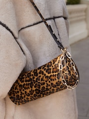Animal Tabitha Simmons Ana Leather Barrel Shoulder Bag - Image 5 of 13