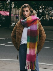 Bright Multi Check Heavyweight Blanket Scarf - Image 1 of 7
