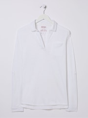 FatFace Paige White Jersey Shirt - Image 5 of 5