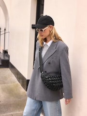 Black Quilted Sling Bag - Image 2 of 12