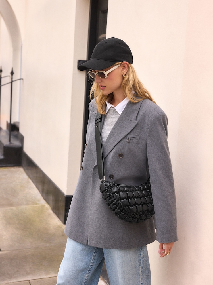 Black Quilted Sling Bag - Image 2 of 12